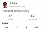 亚马尔本场比赛数据：1进球1助攻&5过人成功，评分8.5全场最高